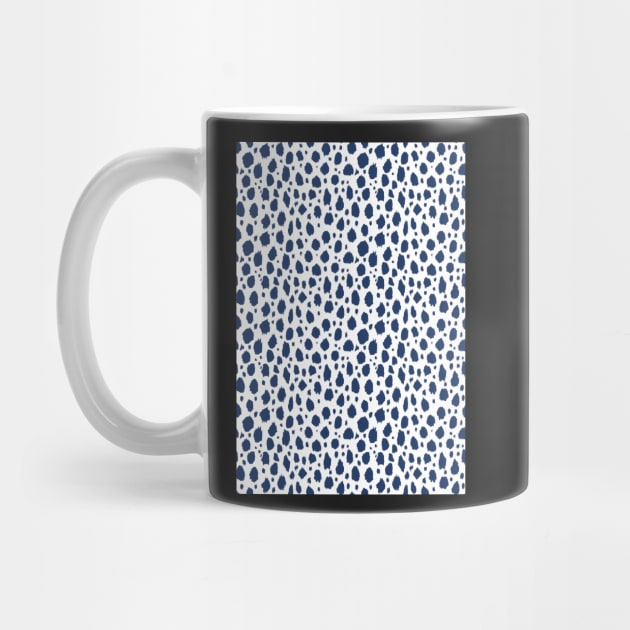 White and Blue Spot Dalmatian Pattern by Juliewdesigns